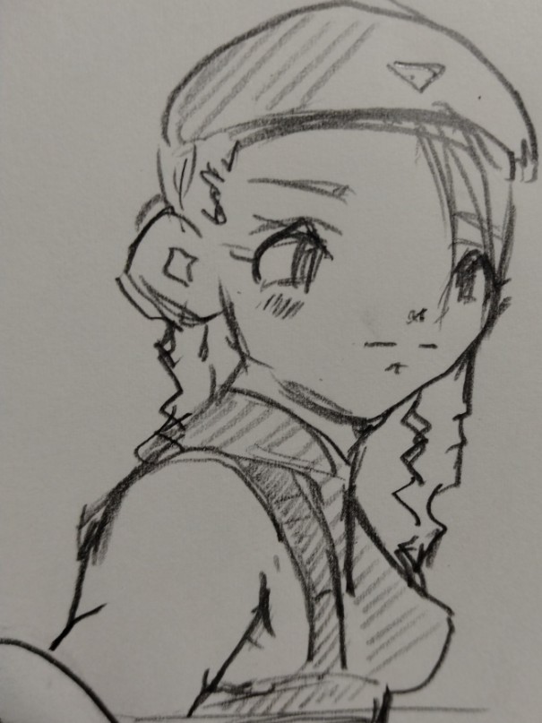 #アナログ#ストリートファイター2#キャミィ・ホワイト#練習#自分の絵柄も混じってる模写