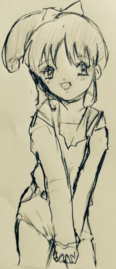 #あいたくて…〜yoursmilesinmyheart〜#自分の絵柄も混じってる模写です#女の子#コナミ#二宮麻子