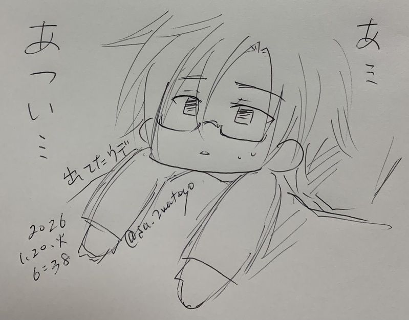 ##ボールペン落書き##作者代理##日高暁