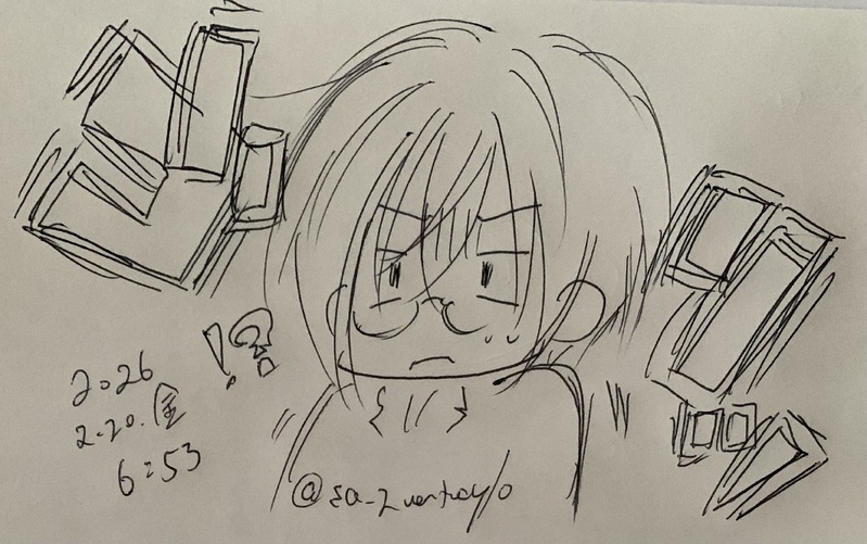 ##ボールペン落書き##作者代理##楠原剛