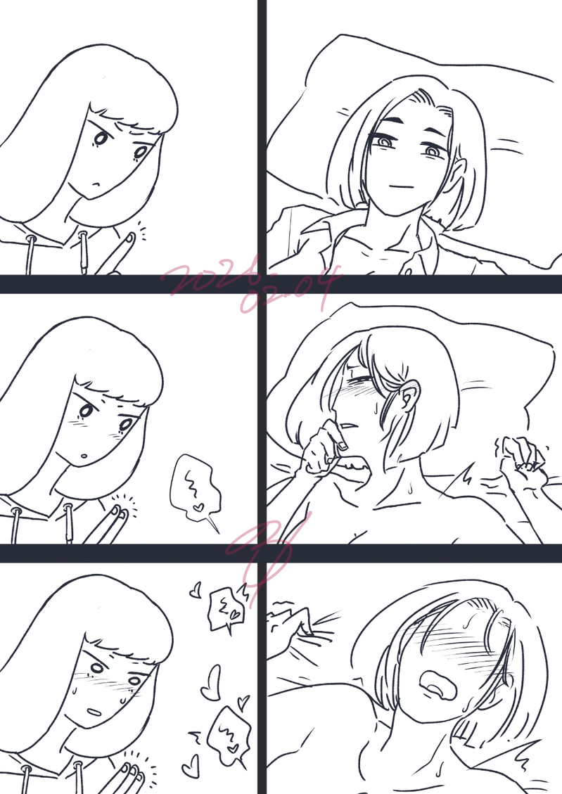 #百合#二次創作#こわいやさん#三重与田