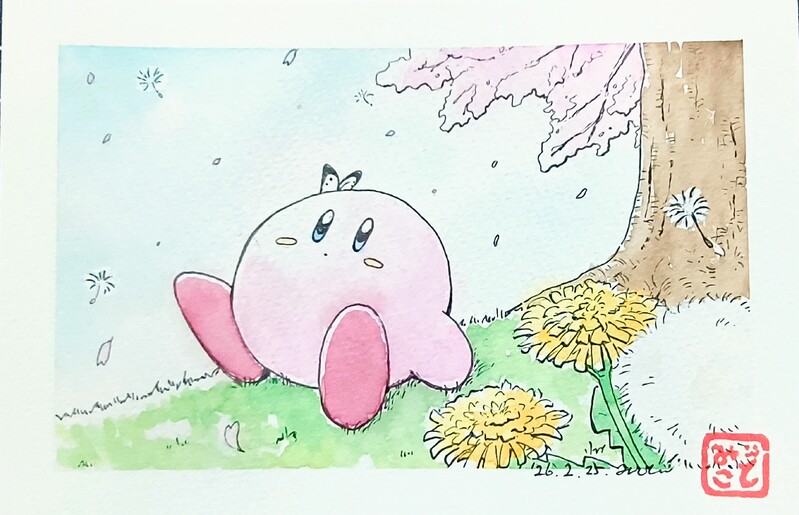 #アナログ絵#kirby