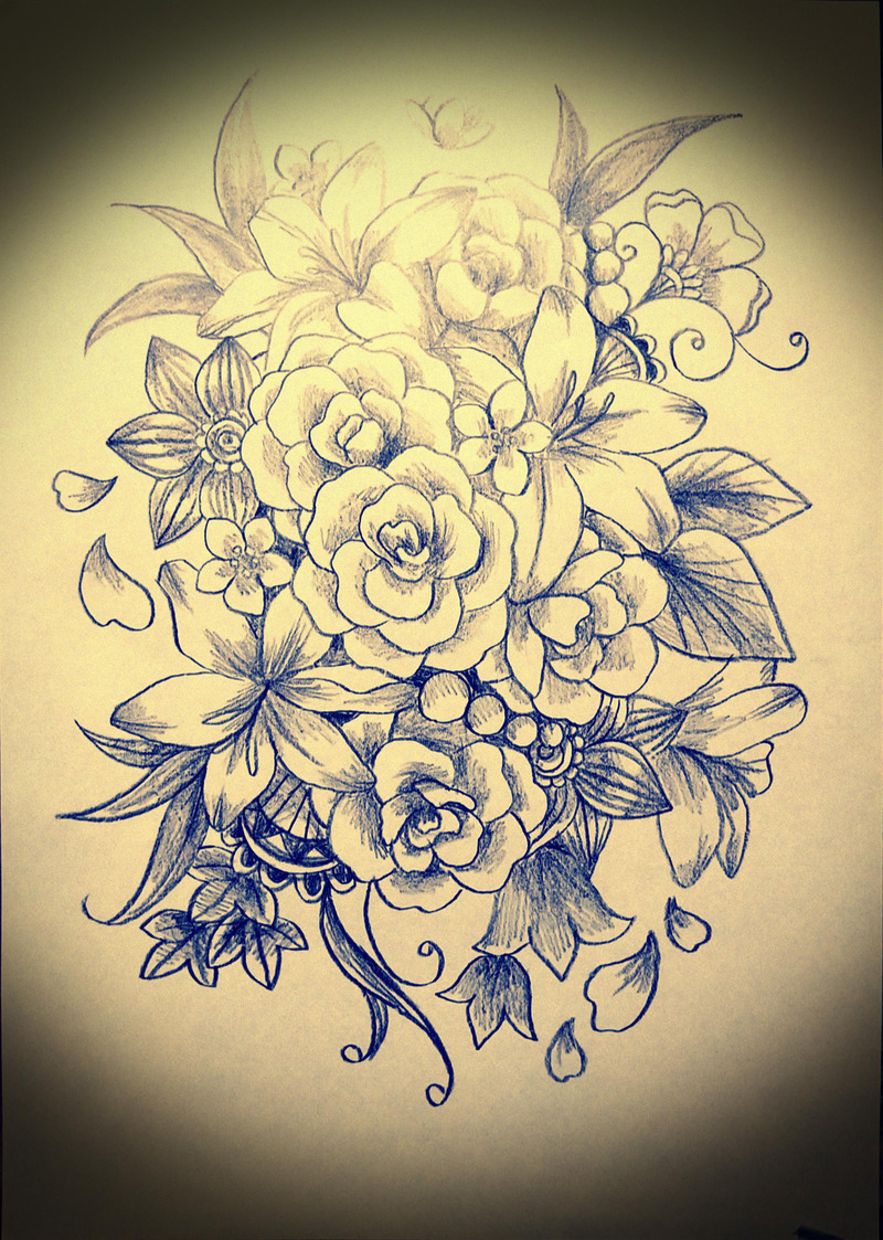 #花#アナログ#鉛筆