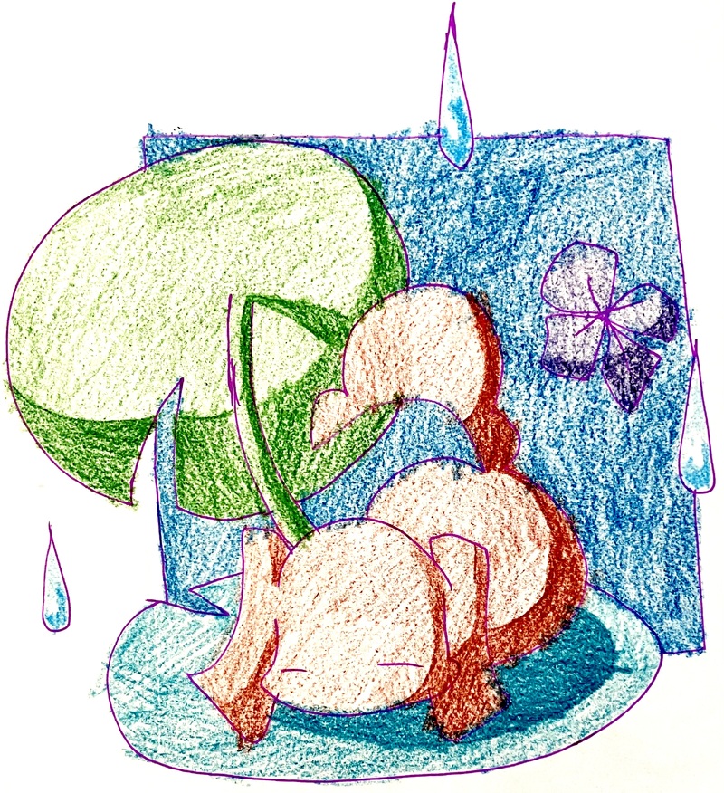 #イラスト#アナログ#色鉛筆