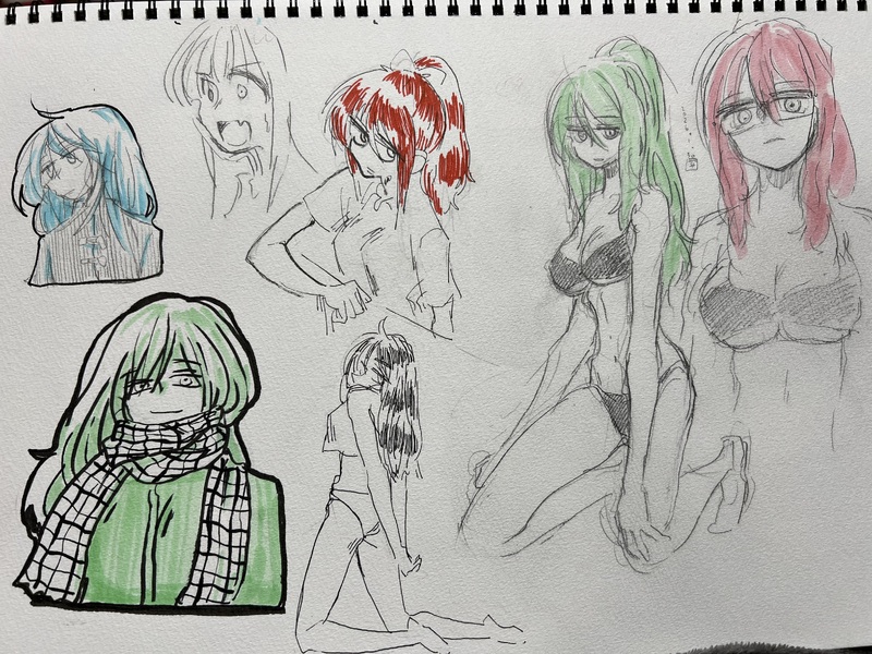 #女の子#落書き