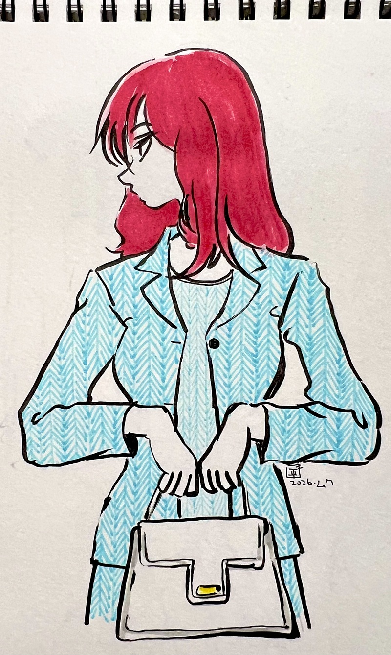 #女の子#落書き#バッグ