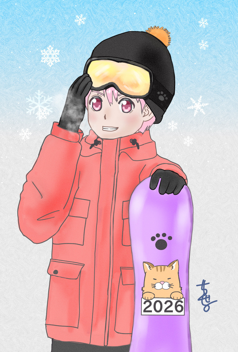#オリジナル#オリキャラ#スノーボード