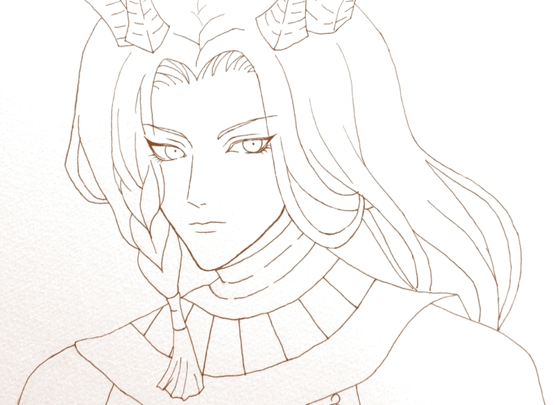 #アナログ#男#アバター#線画