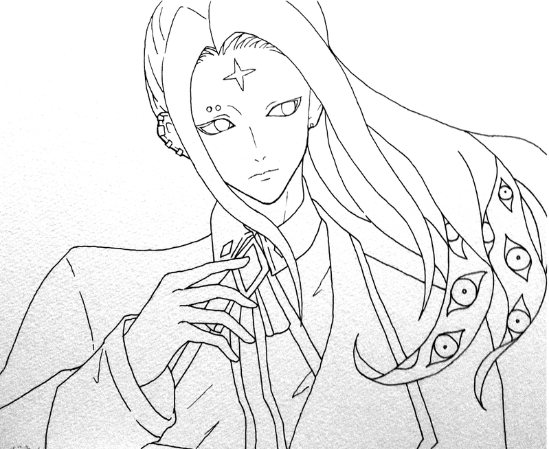 #アナログ#アバター#ドウメ#線画