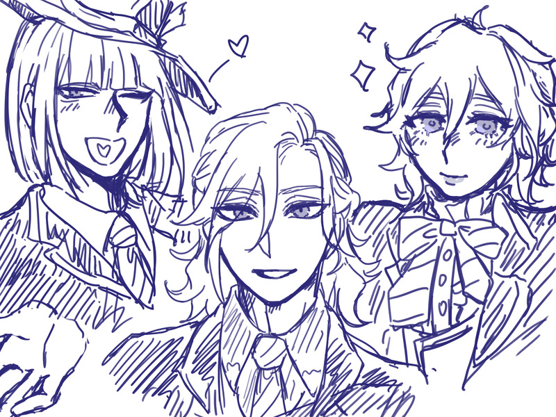 #ポムフィオーレ#エペル・フェルミエ#ルーク･ハント#ヴィル・シェーンハイト#twstファンアート