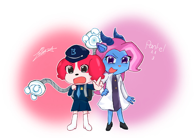 #Pantel#shipart#yuri#lesbian