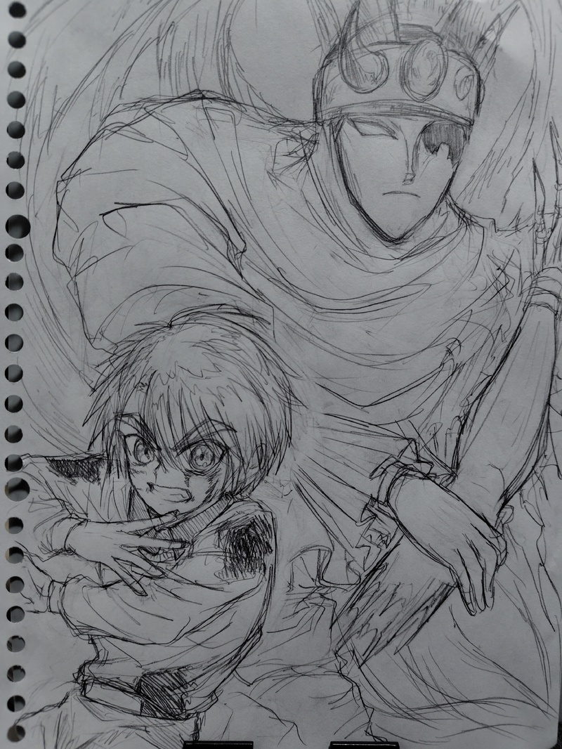 #落書きイラスト#シャーペン#からくりサーカス#才賀勝