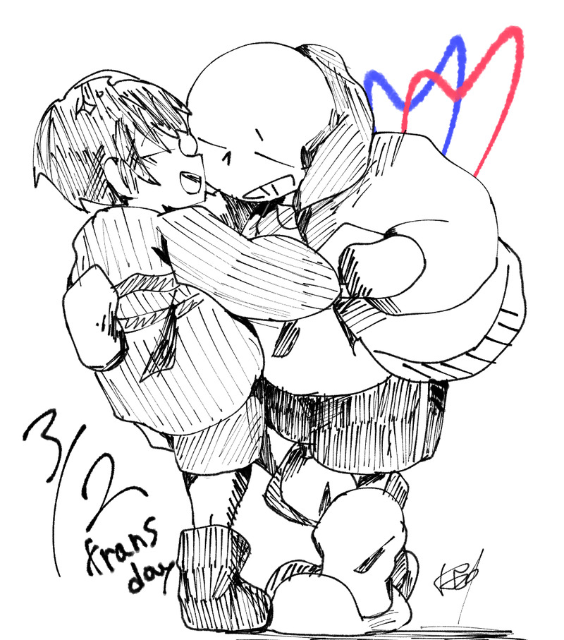 #サンフリ#フリサン#Undertale