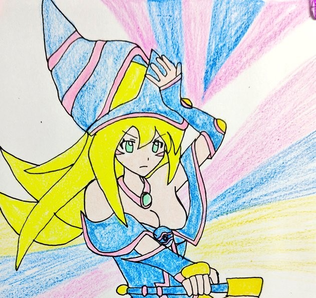 #遊戯王OCG#OCGファンアート#ブラック・マジシャン・ガール