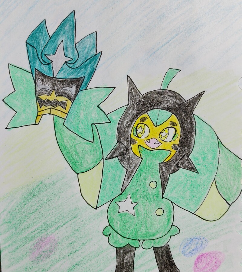 #ポケモンイラスト#アナログイラスト#セレビィ#オーガポン