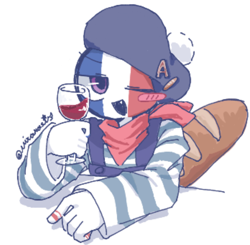 #CountryHumans#フランス