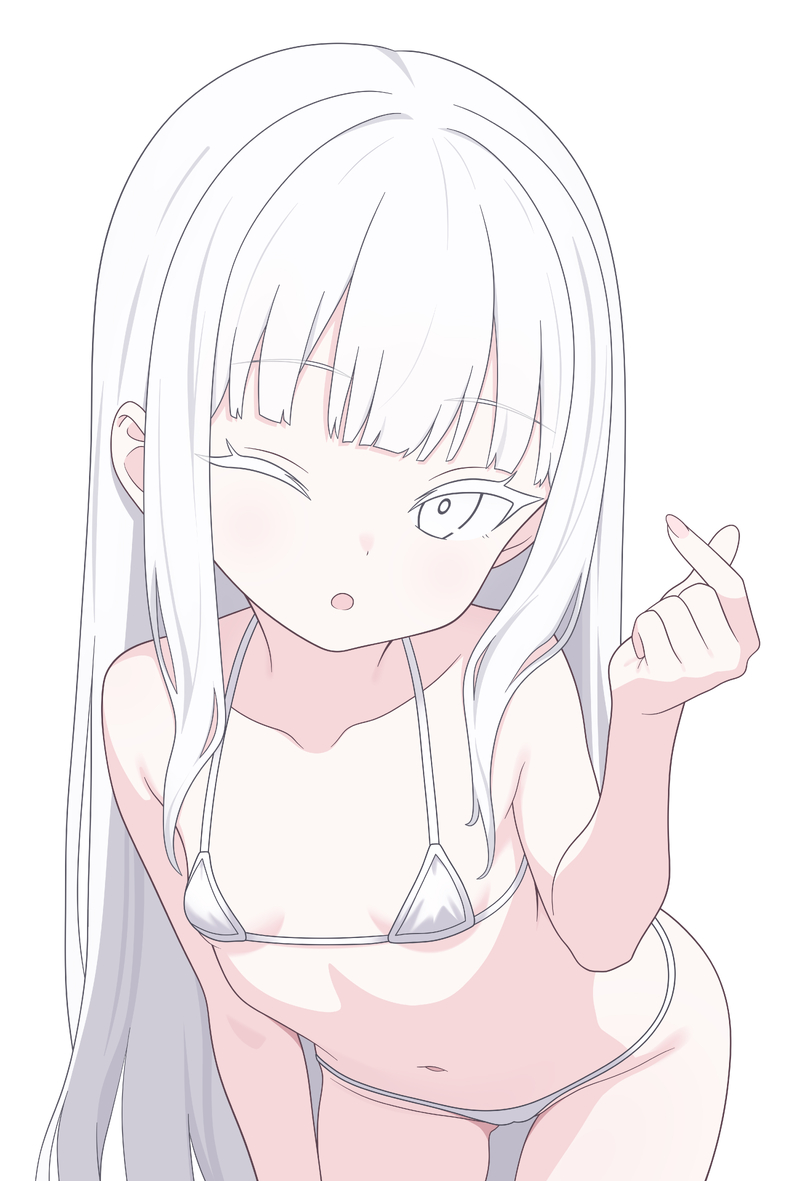 #女の子#少女#ロリ#白髪#ロングヘアー