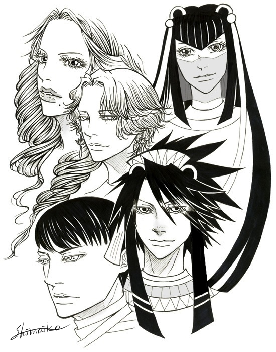 #創作#エジプト神話#アナログイラスト#ペン画