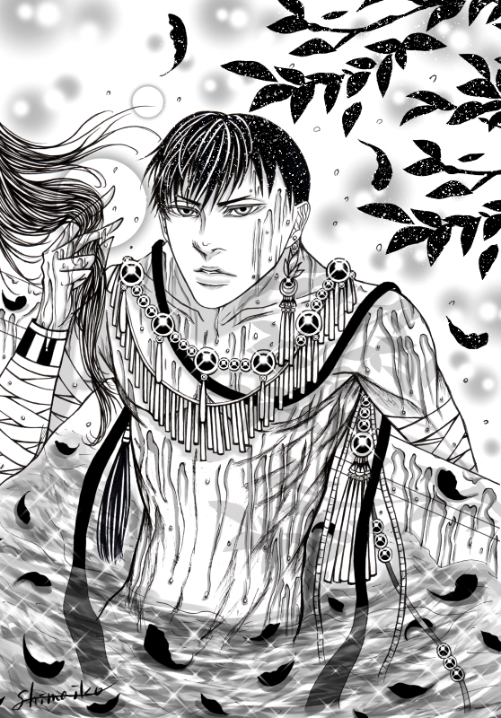 #創作#エジプト神話#アナログイラスト#ペン画