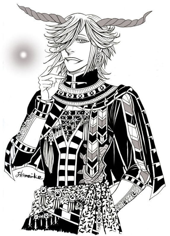 #創作#エジプト神話#アナログイラスト#ペン画