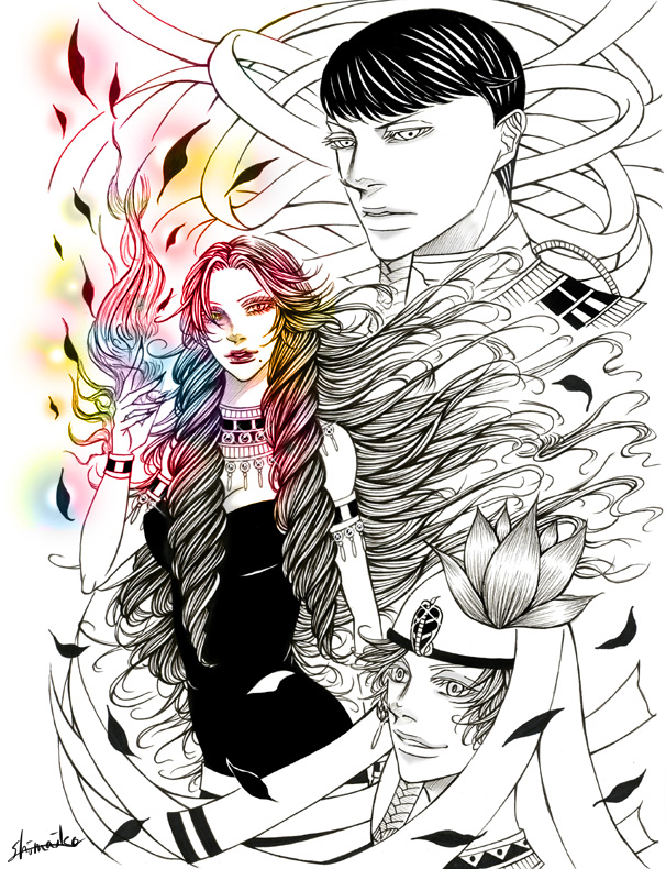 #創作#エジプト神話#アナログイラスト#ペン画