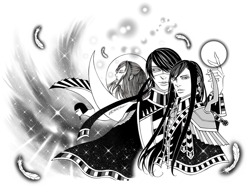 #創作#エジプト神話#アナログイラスト#ペン画