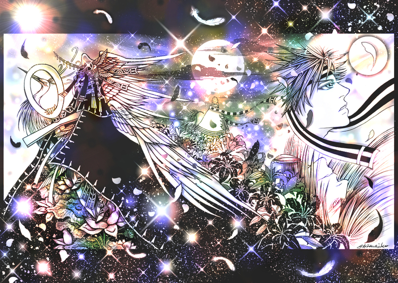 #創作#エジプト神話#アナログイラスト#ペン画