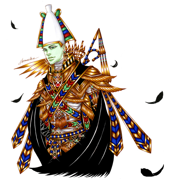 #創作#エジプト神話#アナログイラスト#コピック#サインペン