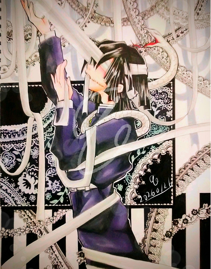 #鬼滅の刃#鬼滅の刃ファンアート#伊黒小芭内##伊黒小芭内