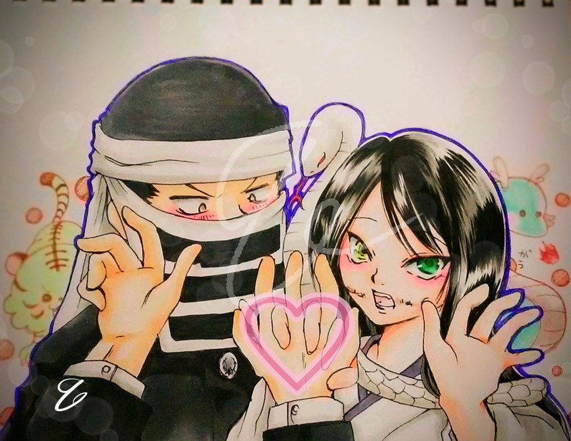 #鬼滅の刃#鬼滅の刃ファンアート#伊黒小芭内##幼おばない#隠後藤