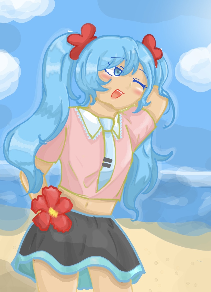 #初音ミク#初音ミクイラスト#Miku