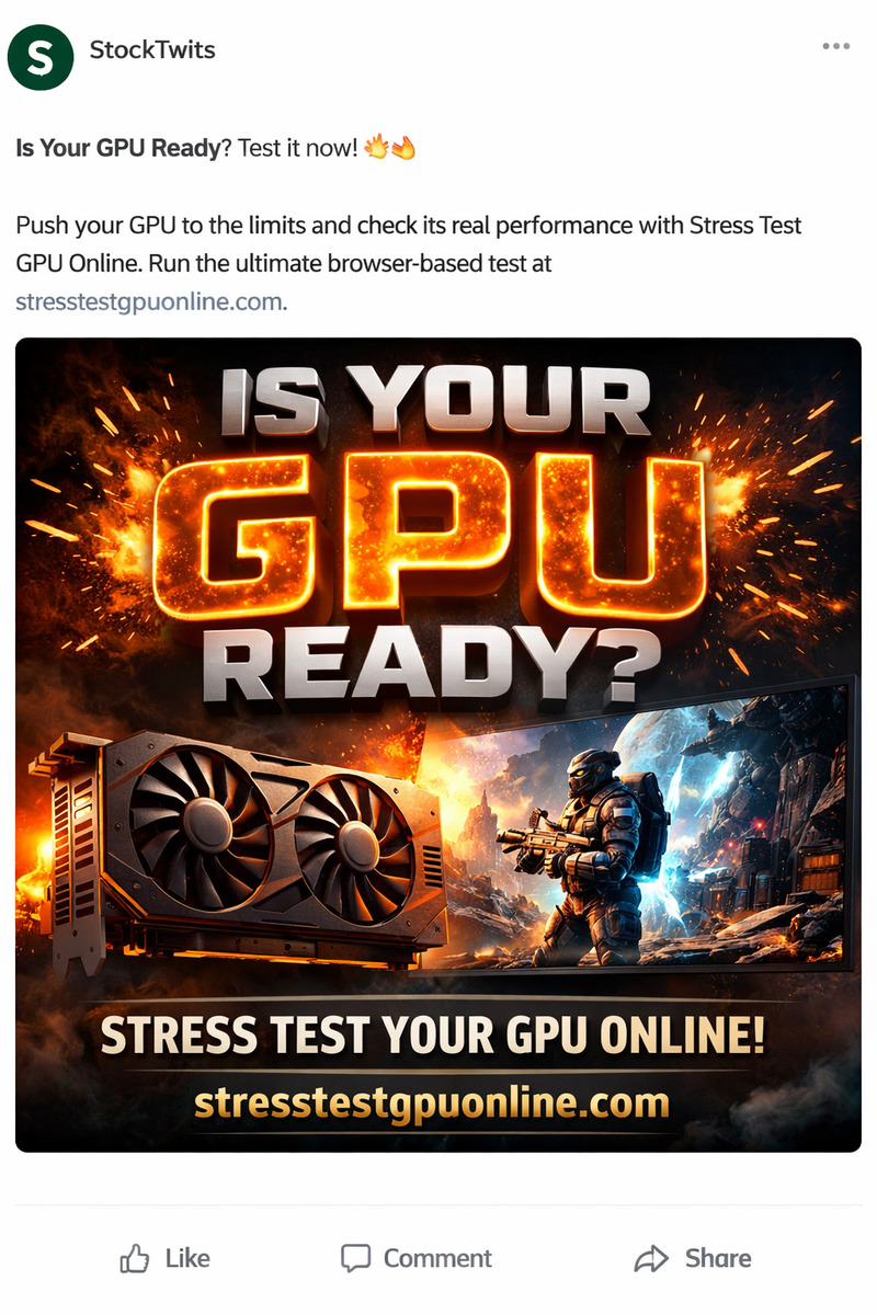 #GPUTechPCBuildPerformanceStressTest