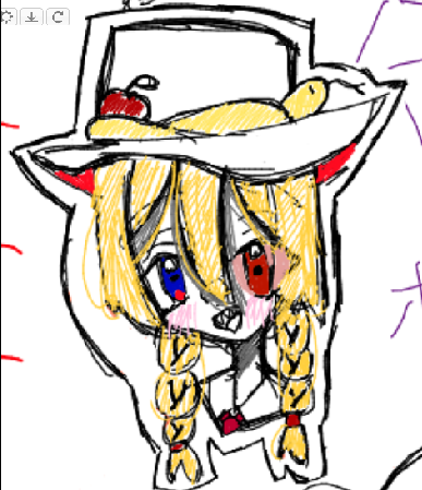 #オリキャラ#絵チャ#絵チャで描いたやつ