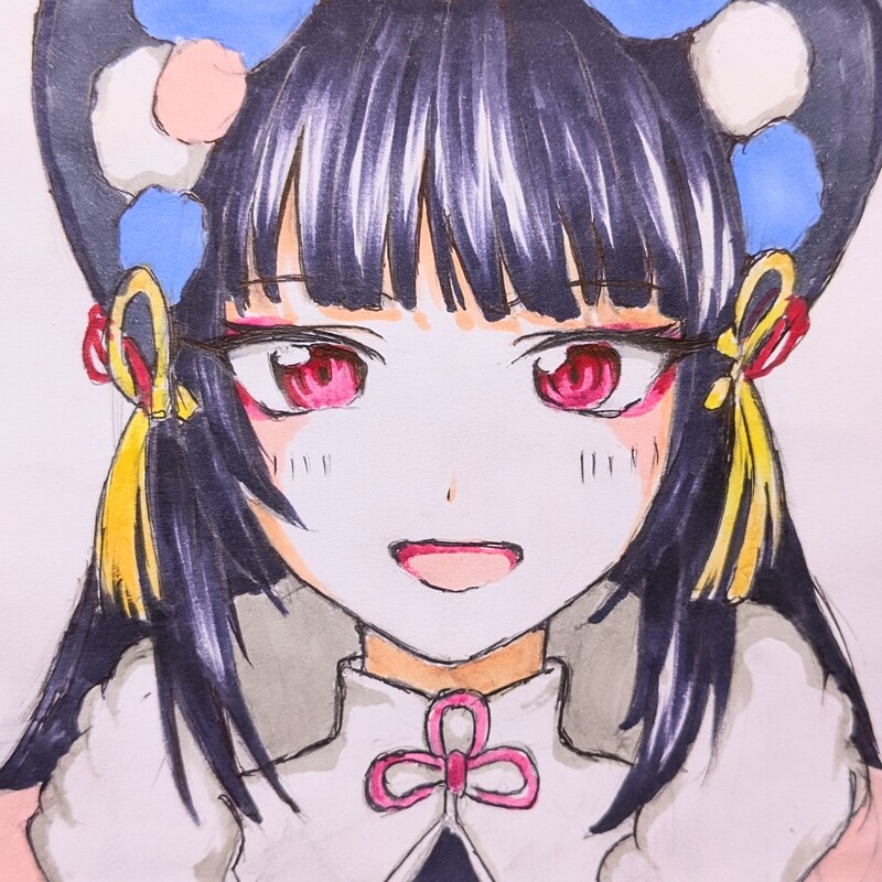 #手描きイラスト#原神#原神イラスト#雲菫